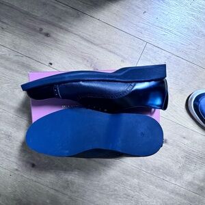 NEW WANT Les Essentiels Navy Oxford Shoes
